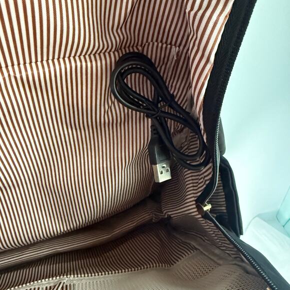 Nylon Laptop Backpack 15.6” USB Charging Port + Dust Bag New with tags main image 4
